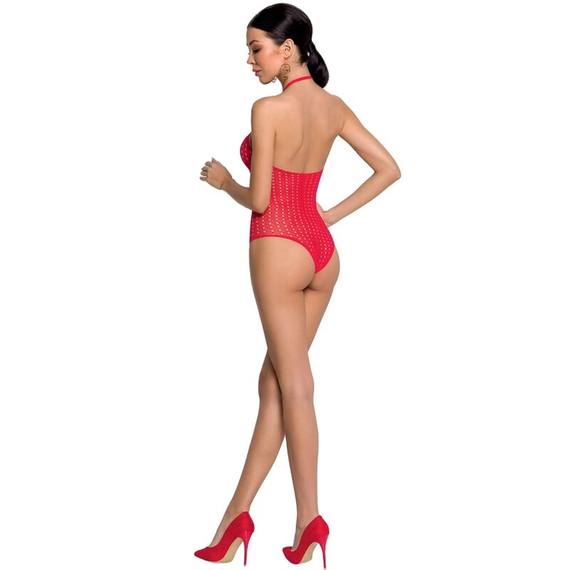 PASSION - WOMAN BS088 WEISSER BODYSTOCKING, EINE GRÖSSE