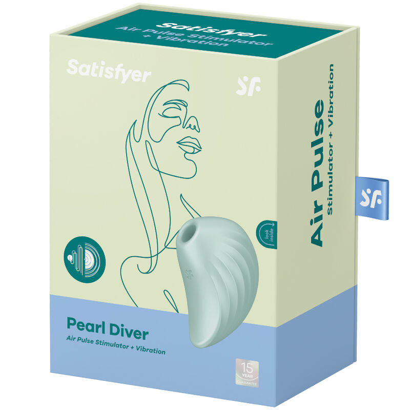 SATISFYER - PEARL DIVER AIR PULSE STIMULATOR & VIBRATOR VIOLETT