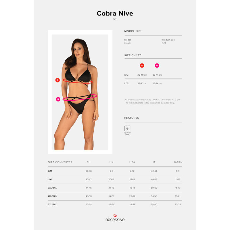 OBSESSIVE - COBRA NIVE SET ZWEITEILIG S/M
