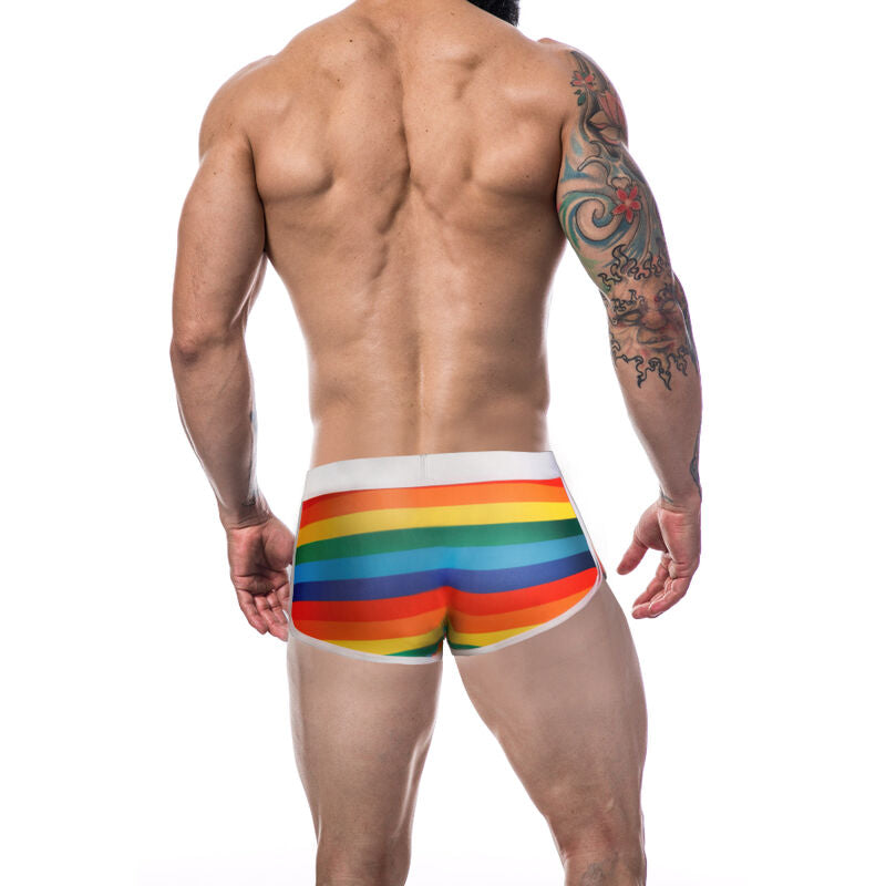 CUT4MEN - BOXERHOSE REGENBOGEN S