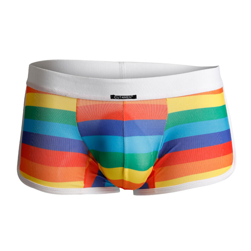 CUT4MEN - BOXERHOSE REGENBOGEN S