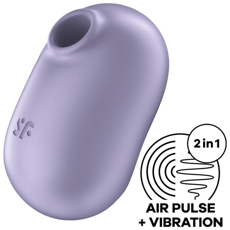 SATISFYER - PRO TO GO 2 DOPPELTER LUFTPULSSTIMULATOR & VIBRATOR GRÜN