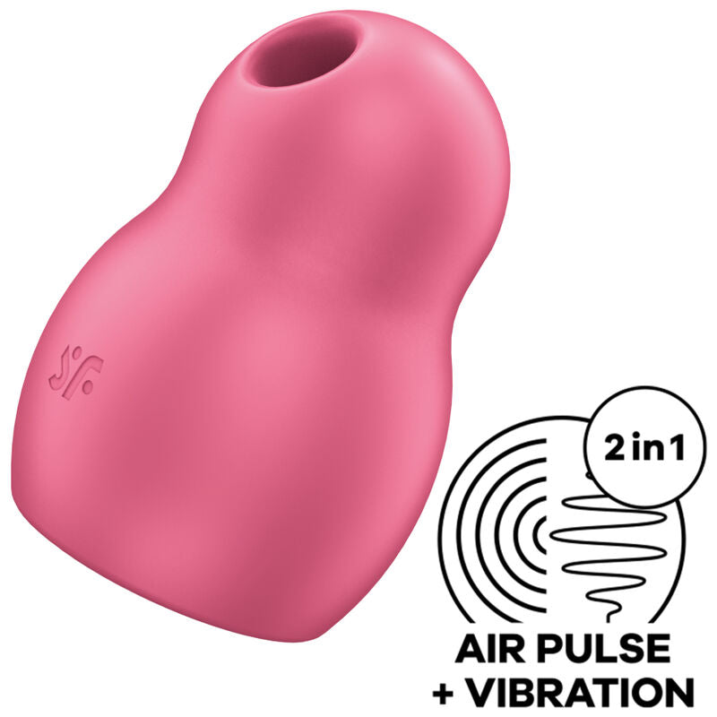 SATISFYER - PRO TO GO 1 DOPPELTER LUFTPULSSTIMULATOR & VIBRATOR BLAU