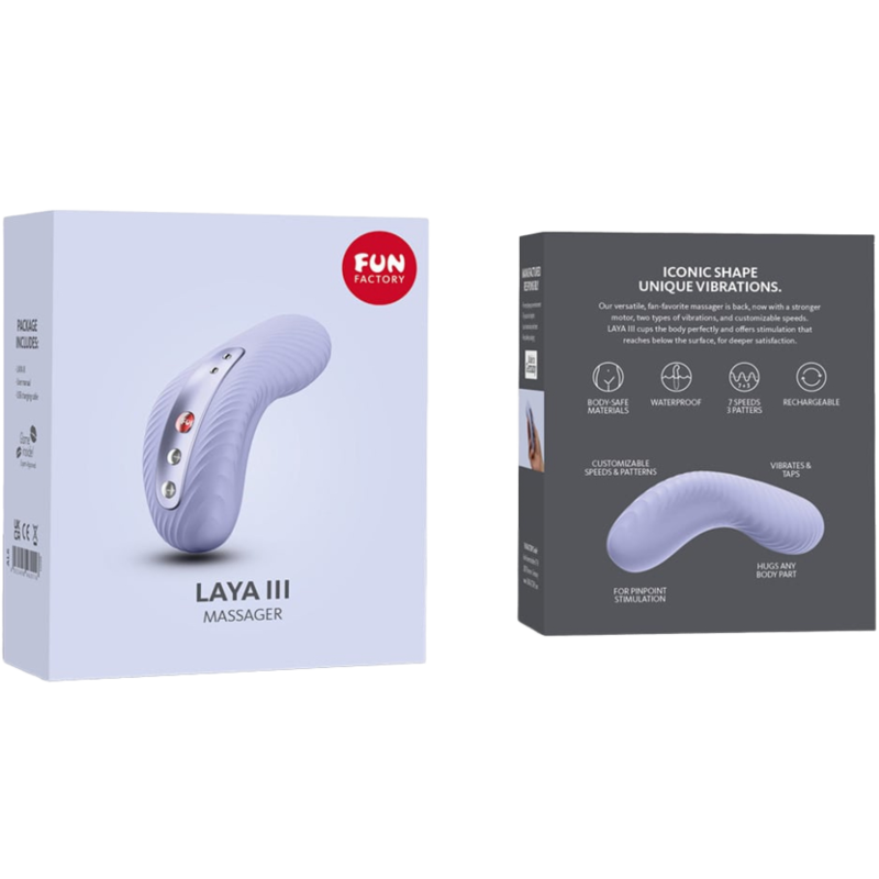 FUN FACTORY - LAYA III WIEDERAUFLADBARER AUFLEGVIBRATOR WEICHES VIOLET