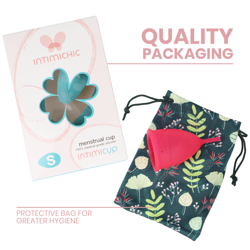 INTIMICHIC - MENSTRUAL CUP MEDIZINISCHES SILIKON - GRÖSSE L