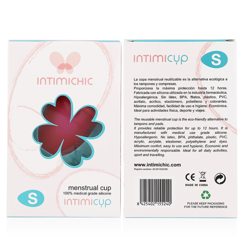 INTIMICHIC - MENSTRUAL CUP MEDIZINISCHES SILIKON - GRÖSSE L