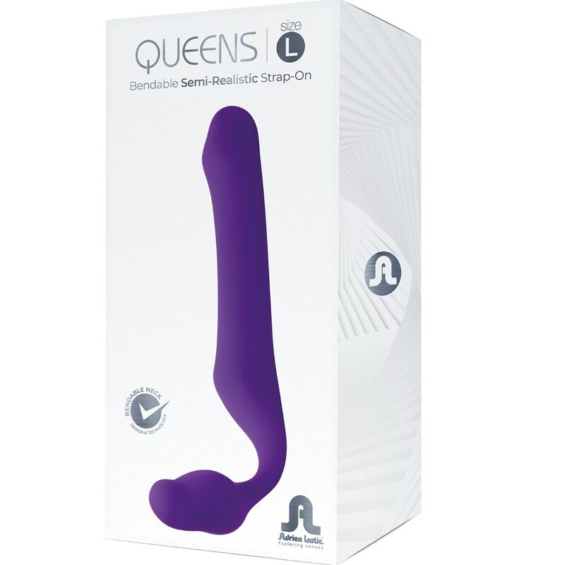 ADRIEN LASTIC QUEENS STRAP-ON FLEXIBEL VIOLETT GRÖSSE L
