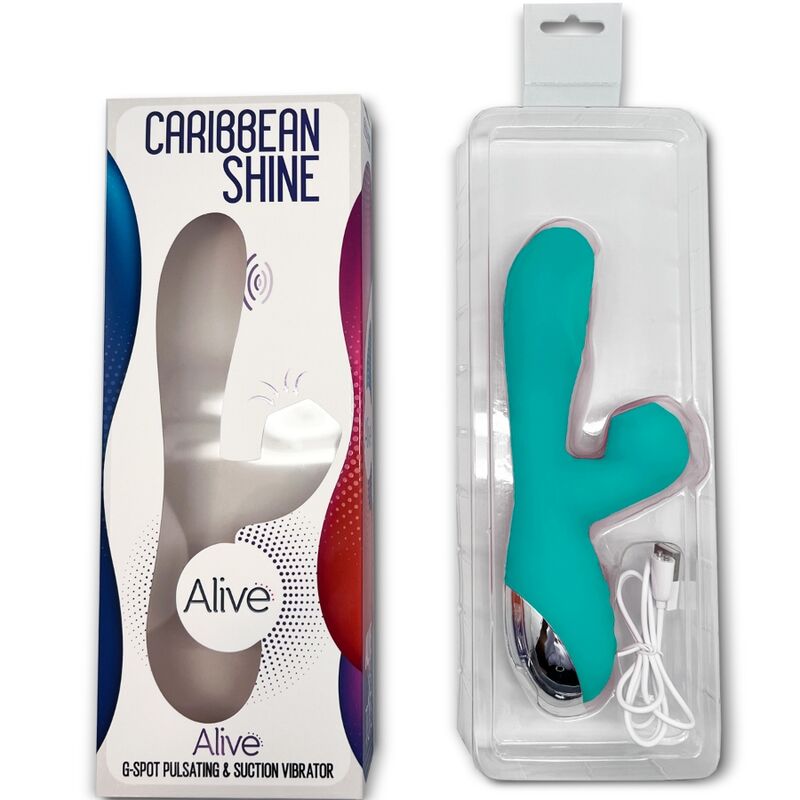 ALIVE CARIBBEAN SHINE VIBRATOR & SUCKER BLAU