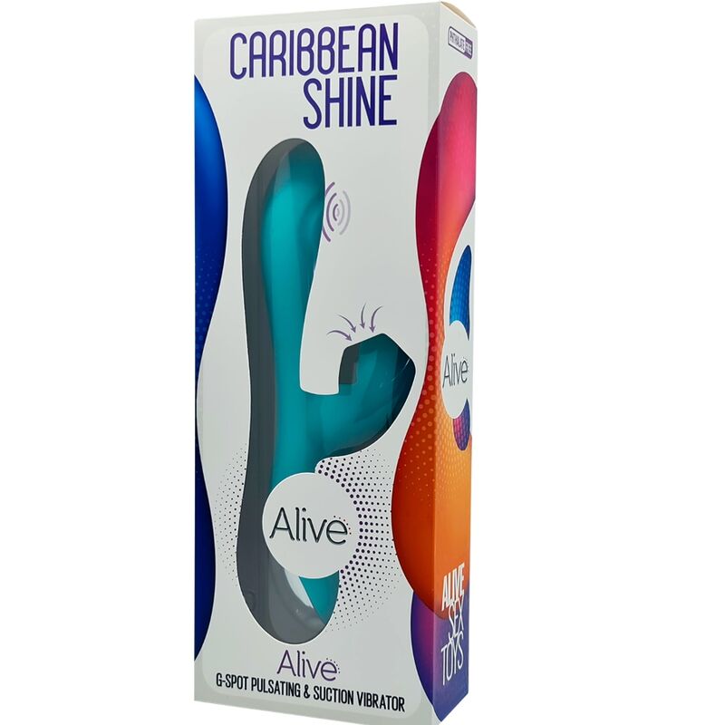 ALIVE CARIBBEAN SHINE VIBRATOR & SUCKER BLAU