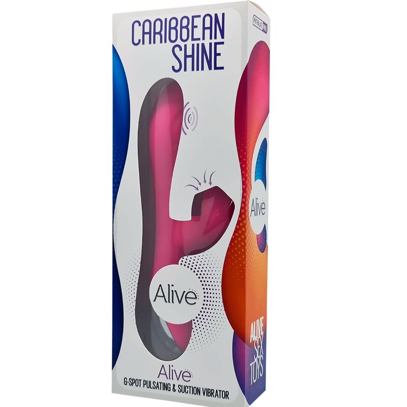 ALIVE CARIBBEAN SHINE VIBRATOR & SUCKER FUCHSIA