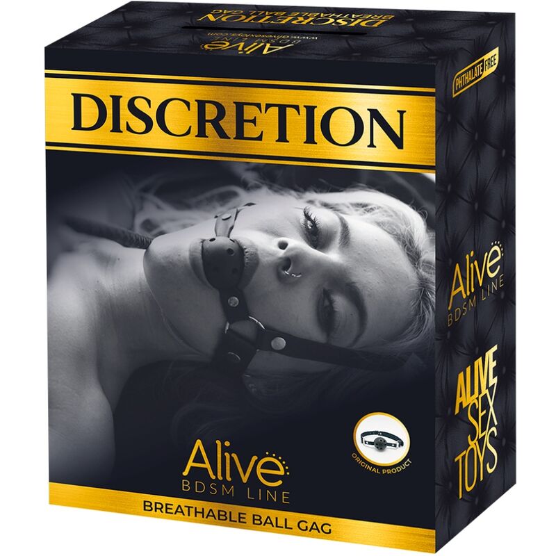 ALIVE DISCRETION ATMUNGSAKTIVER GAG SCHWARZ
