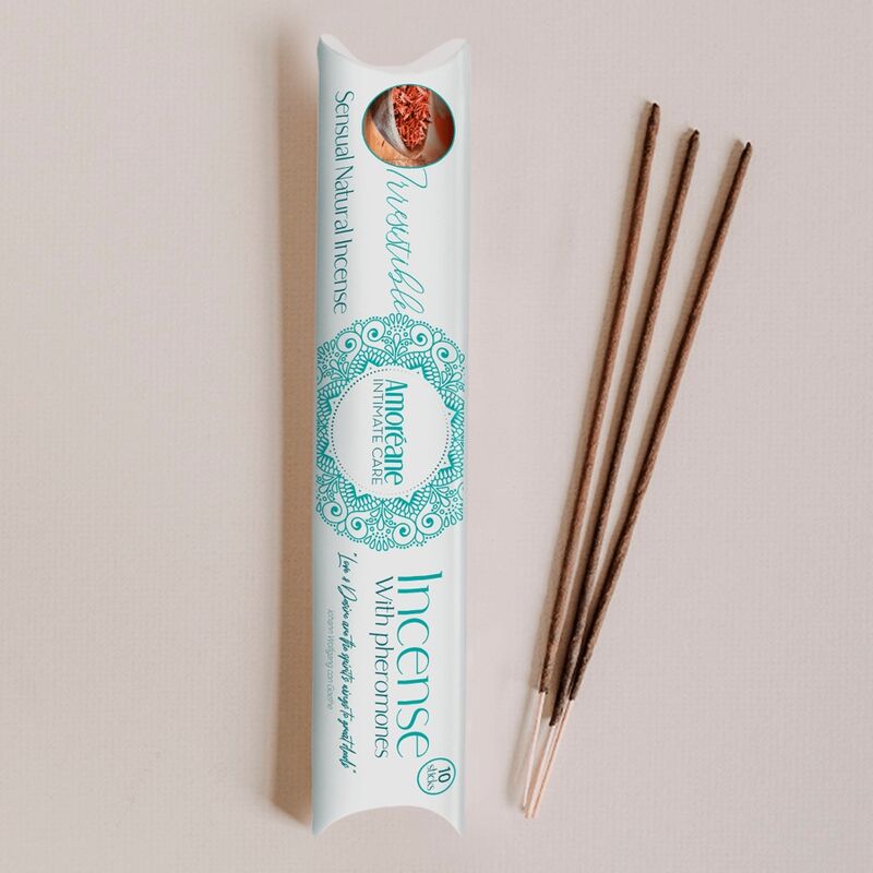 AMOREANE UNWIDERSTEHLICHER RÄUCHERSTÄBCHEN MIT PHEROMONEN, HOLZIGEM AROMA