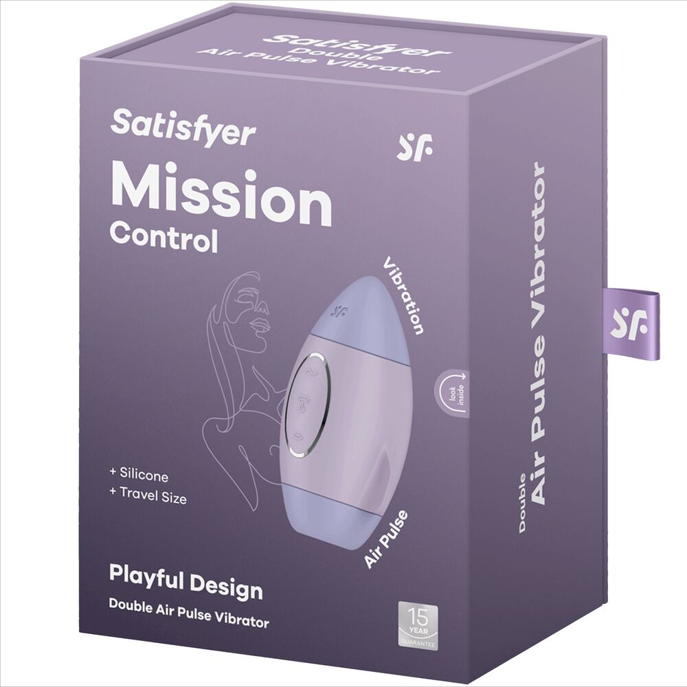 SATISFYER - MISSION CONTROL BLAUER KLEINER DOPPELIMPULS VIBRATOR