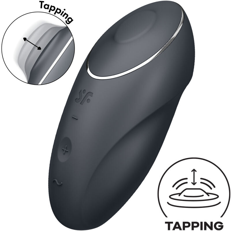 SATISFYER - TAP & CLIMAX 1 AUFLEGVIBRATOR GRAU