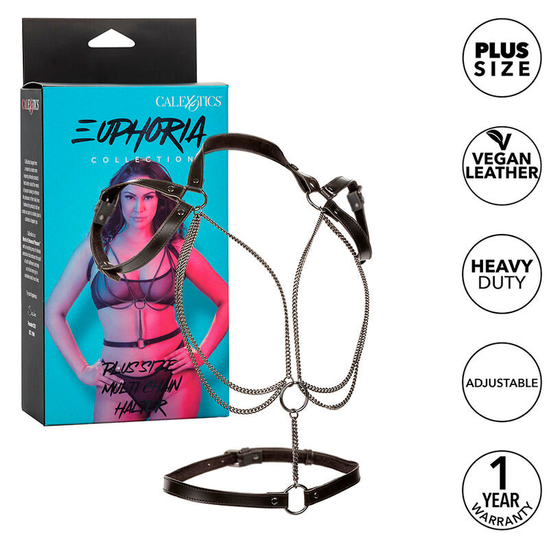 CALEXOTICS - EUPHORIA MULTICHAIN HALTER HARNESS PREMIUM ÜBERGRÖSSE