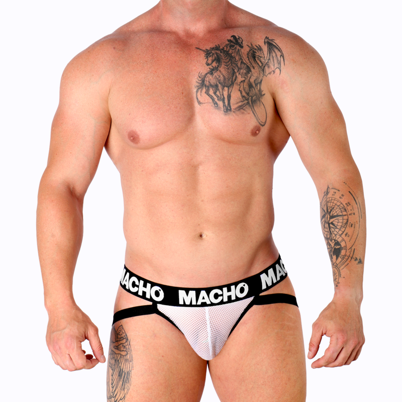 MACHO - MX26X1 JOCK GRID WEISS XL