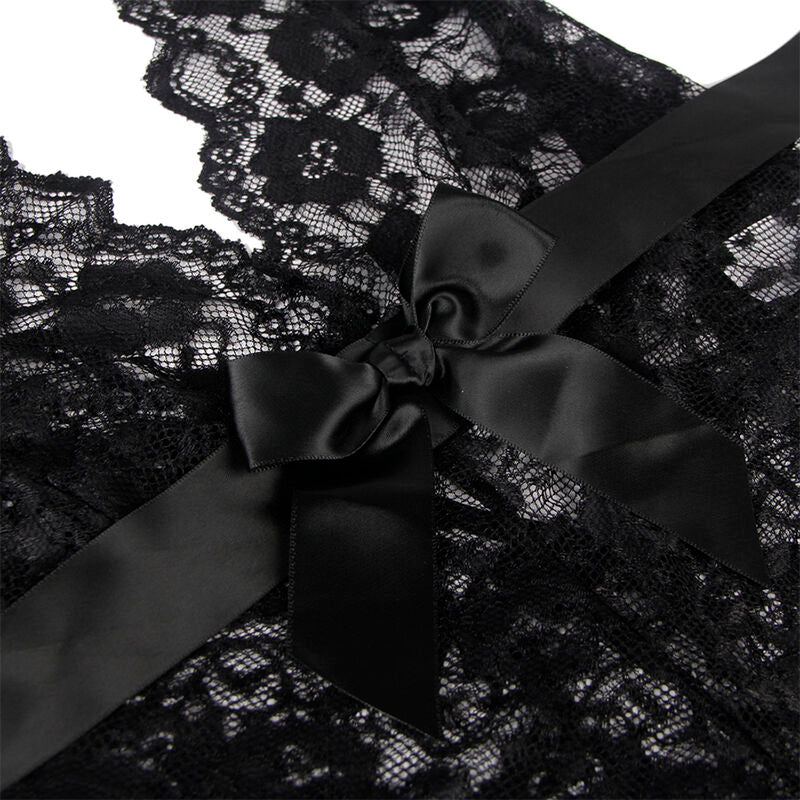 SUBBLIME - 930882 SEXY BODY MIT RÜSCHEN SCHWARZ L/XL