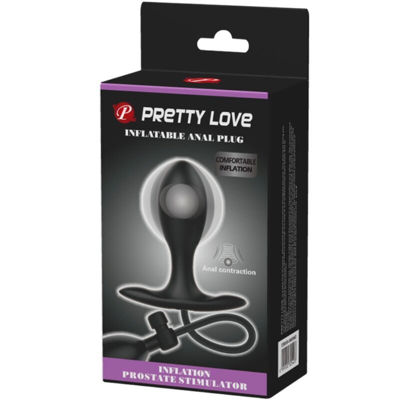 PRETTY LOVE - AUFBLASBARER ANALSTECKER SCHWARZ