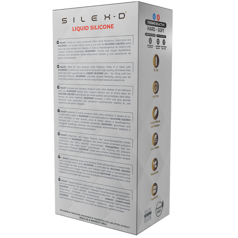 SILEXD - REALISTISCHES PENISMODELL 8 FLÜSSIGE SILIKON 20,6 CM