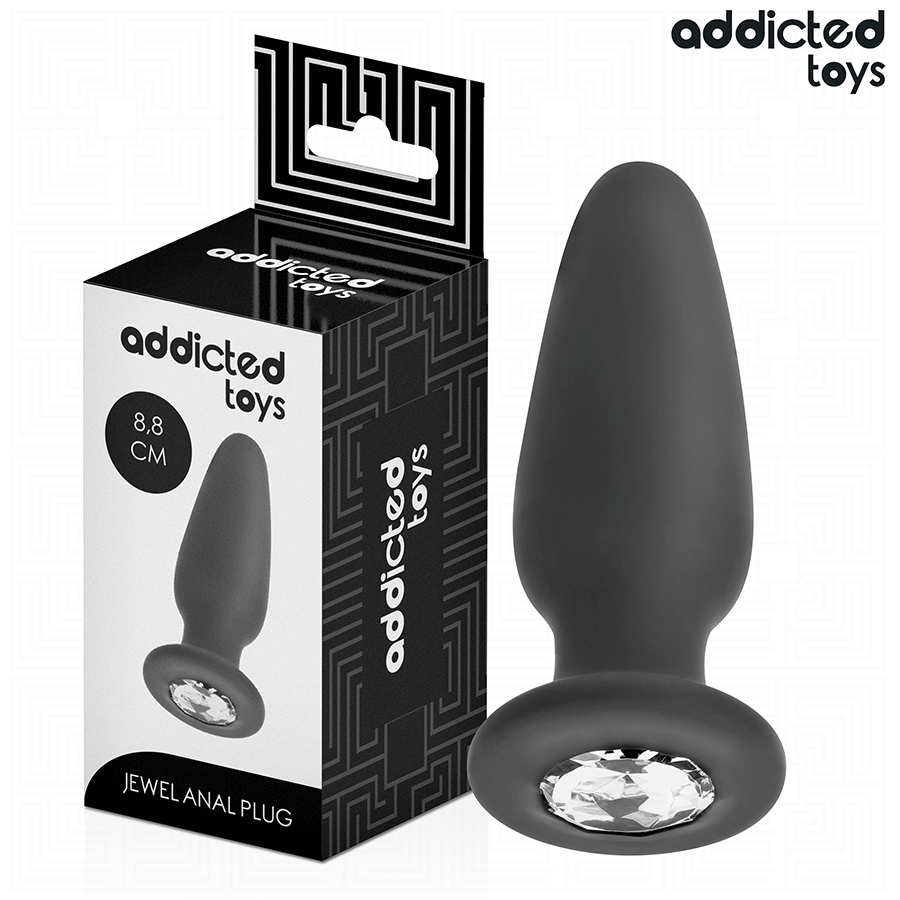 ADDICTED TOYS - ANAL PLUG MIT JUWEL GRÖSSE S 8,8 CM