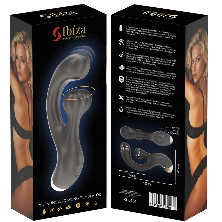 IBIZA - VIBRIERENDER & ROTIERENDER STIMULATOR
