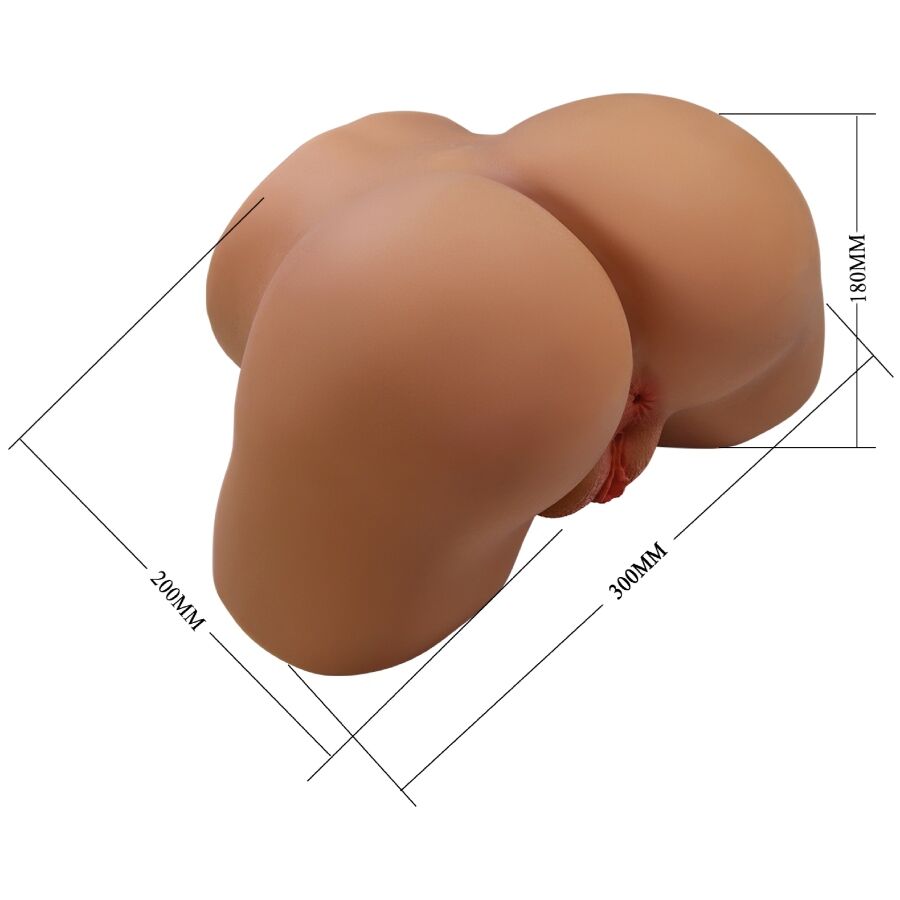 CRAZY BULL - GERIANN REALISTISCHER WEIBLICHER PO-VIBRATOR UND SAUGER MIT TON 5,5 KG