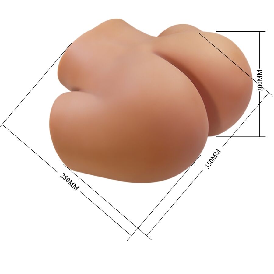CRAZY BULL - ILANA REALISTISCHER WEIBLICHER PO-VIBRATOR UND SAUGER MIT TON 6,8 KG
