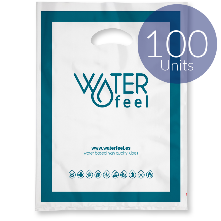WATERFEEL - 100 GROßE KUNSTSTOFFBEUTEL 40 X 50 CM