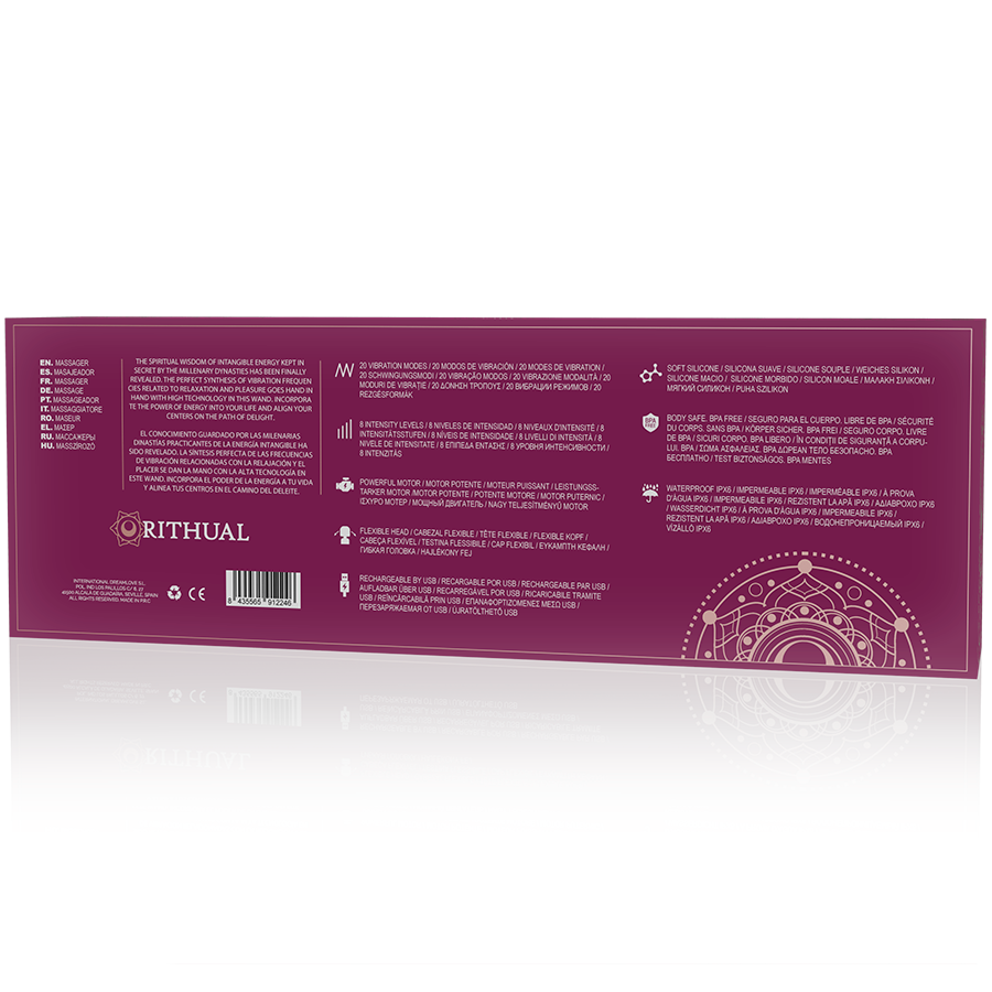 RITHUAL - LEISTUNGSSTARKER WIEDERAUFLADBARER AKASHA - WAND 2.0 SCHWARZ