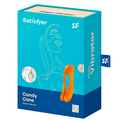 SATISFYER - CANDY CANE FINGERVIBRATOR SCHWARZ