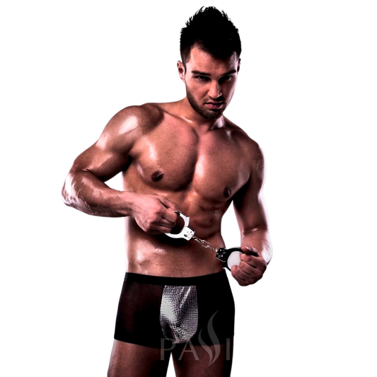 PASSION - 002 HERREN METALL SCHWARZ DESSOUS S/M