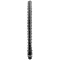ALL BLACK - RIDGED DUSCHANAL SILIKON 27 CM