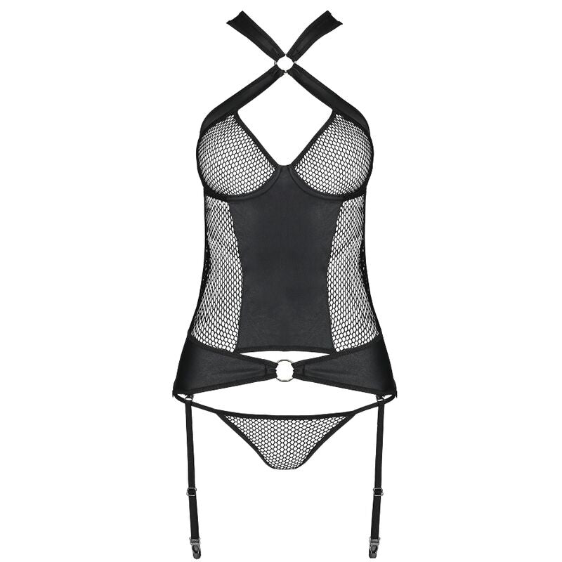 PASSION - AMANDA KORSETT ÖKOLOGISCHES LEDER L/XL