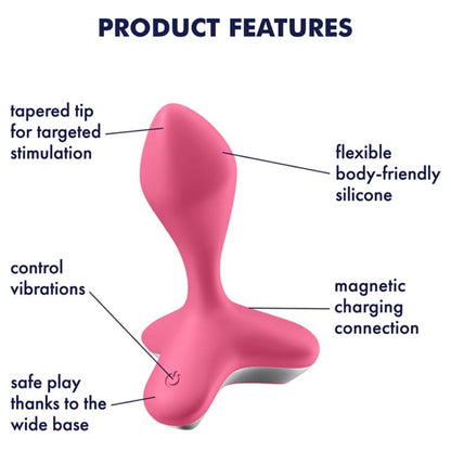 SATISFYER - GAME CHANGER PLUG VIBRATOR SCHWARZ