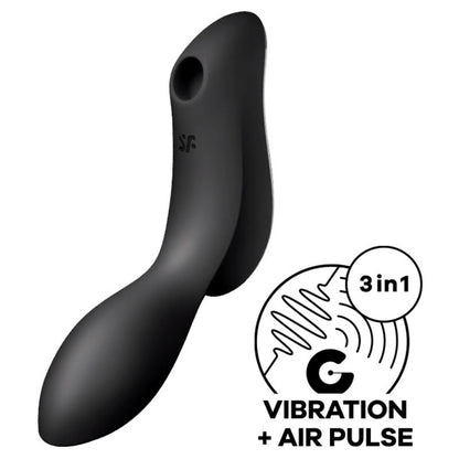 SATISFYER - CURVY TRINITY 2 AIR PULSE VIBRATOR LILA