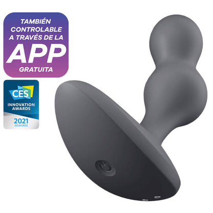 SATISFYER - DEEP DIVER VIBRATING PLUG APP BLAU