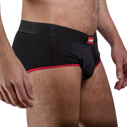 MACHO - MS24R KURZE UNTERHOSE DUNKELROT XL