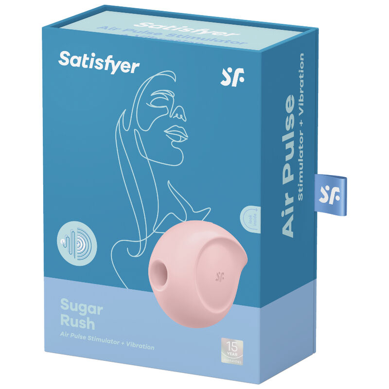 SATISFYER - SUGAR RUSH AIR PULSE STIMULATOR & VIBRATOR BLAU