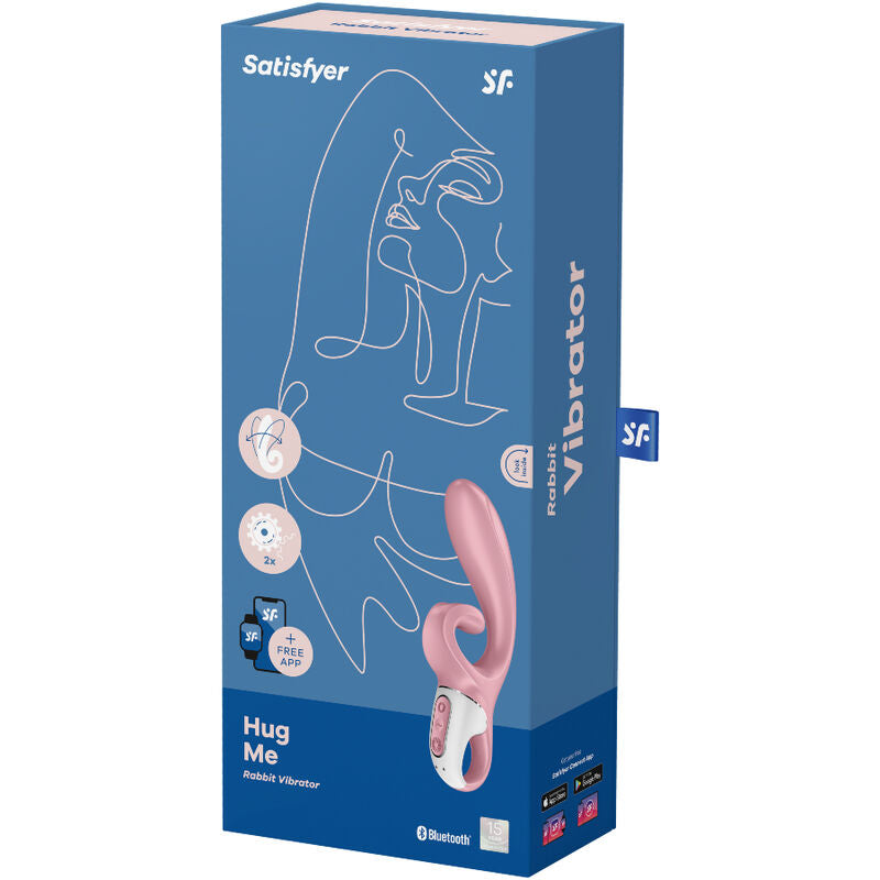 SATISFYER - HUG ME RABBIT VIBRATOR APP BLAU