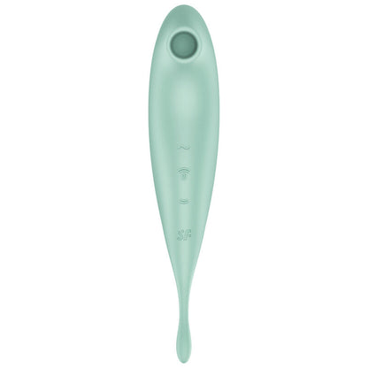 SATISFYER - TWIRLING PRO+ AIR PULSE STIMULATOR & VIBRATOR APP GRÜN