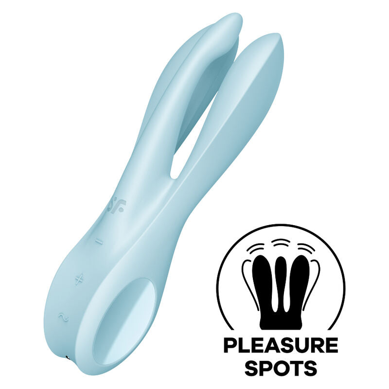 SATISFYER - THREESOME 1 VIBRATOR ROSA