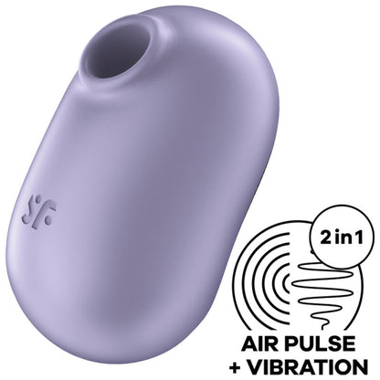 SATISFYER - PRO TO GO 2 DOPPELTER LUFTPULSSTIMULATOR & VIBRATOR GRÜN