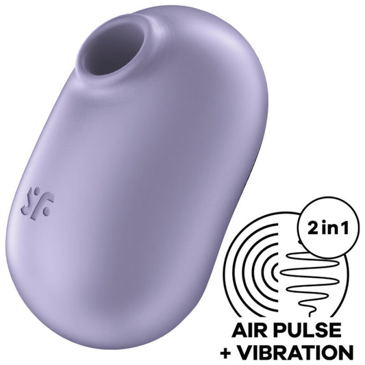SATISFYER - PRO TO GO 2 DOPPELTER LUFTPULSSTIMULATOR & VIBRATOR GRÜN