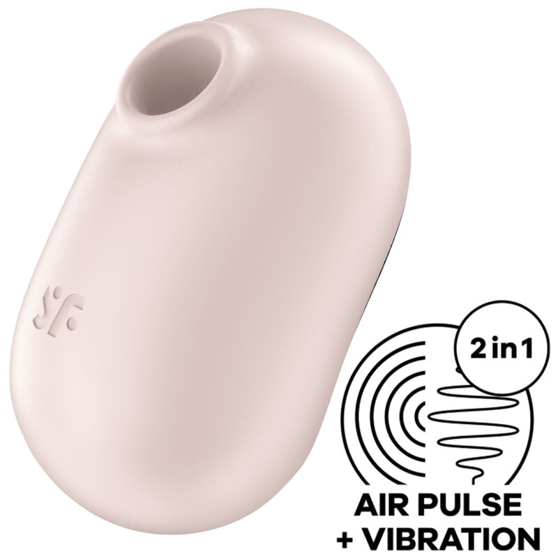 SATISFYER - PRO TO GO 2 DOPPELTER LUFTPULSSTIMULATOR & VIBRATOR GRÜN