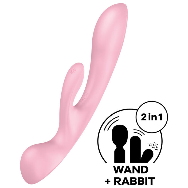 SATISFYER - TRIPLE OH HYBRID VIBRATION BLAU
