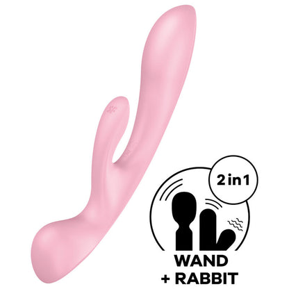 SATISFYER - TRIPLE OH HYBRID VIBRATION BLAU