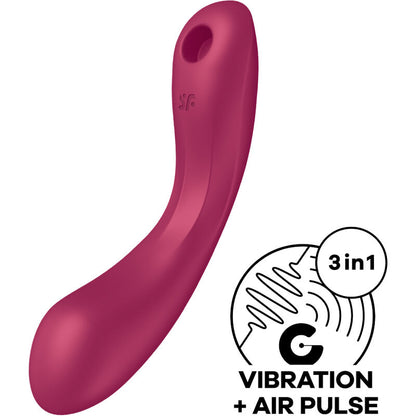 SATISFYER - CURVE TRINITY 1 AIR PULSE VIBRATION GRAU