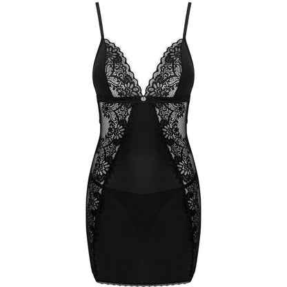 OBSESSIVE - MADERRIS CHEMISE & TANGA XS/S
