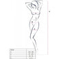 PASSION - BS099 SCHWARZER BODYSTOCKING, EINE GRÖSSE