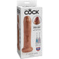 KING COCK - UNGESCHNITTENER REALISTISCHER PENIS 17.8 CM KARAMELL